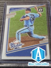 2021 Donruss Optic Baseball Nate Pearson The Rookies Insert RC #TR6 Blue Jays